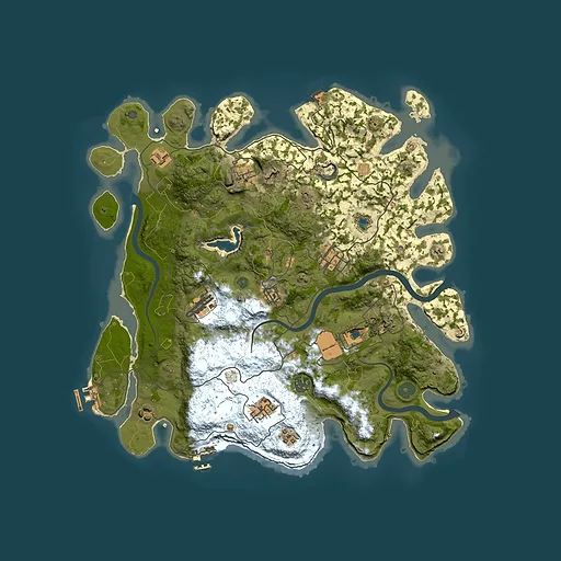Rust map seed 911737925, 4000x4000m top-down preview
