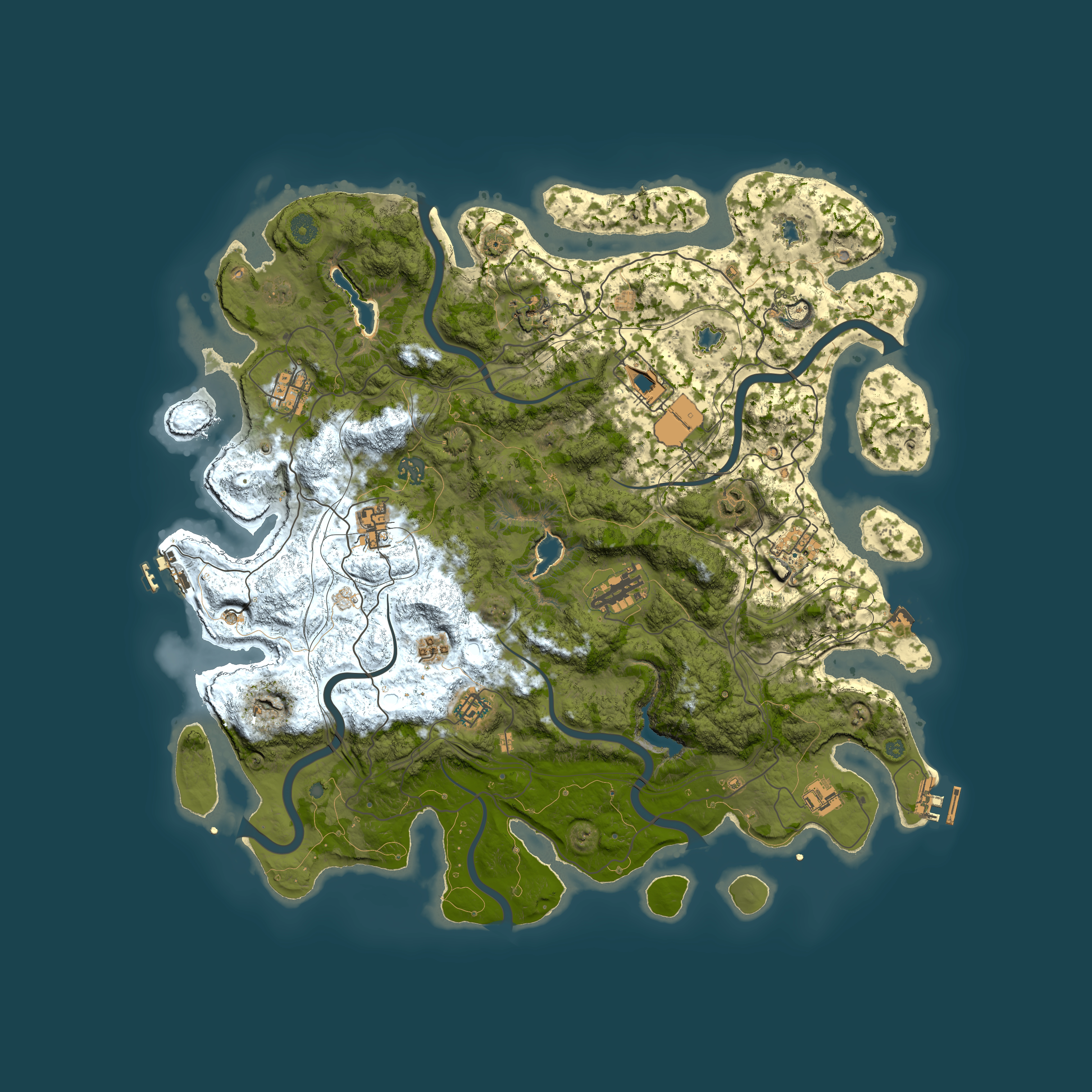 Full top-down render of Rust map seed 690865222, 4500x4500m