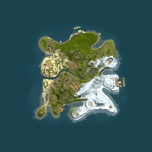 Rust map seed 175147624, 2500x2500m top-down preview