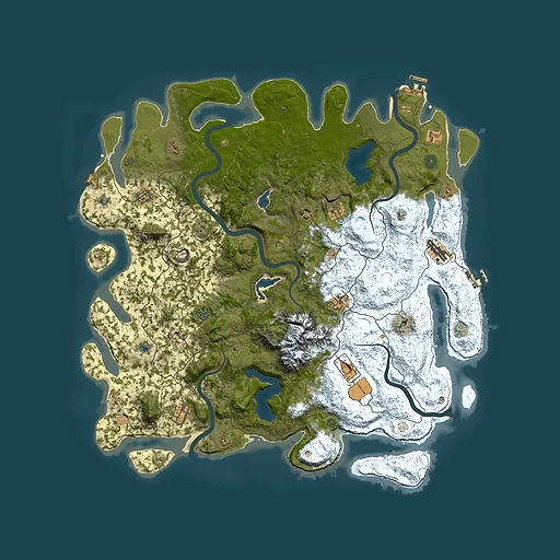 Rust map seed 1603146249, 5000x5000m top-down preview