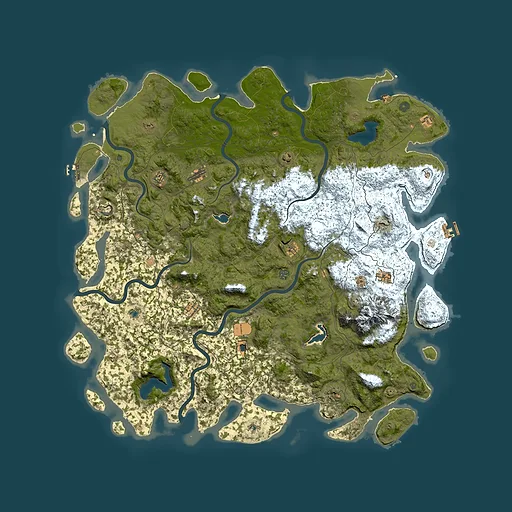 Rust map seed 1821676416, 6000x6000m top-down preview
