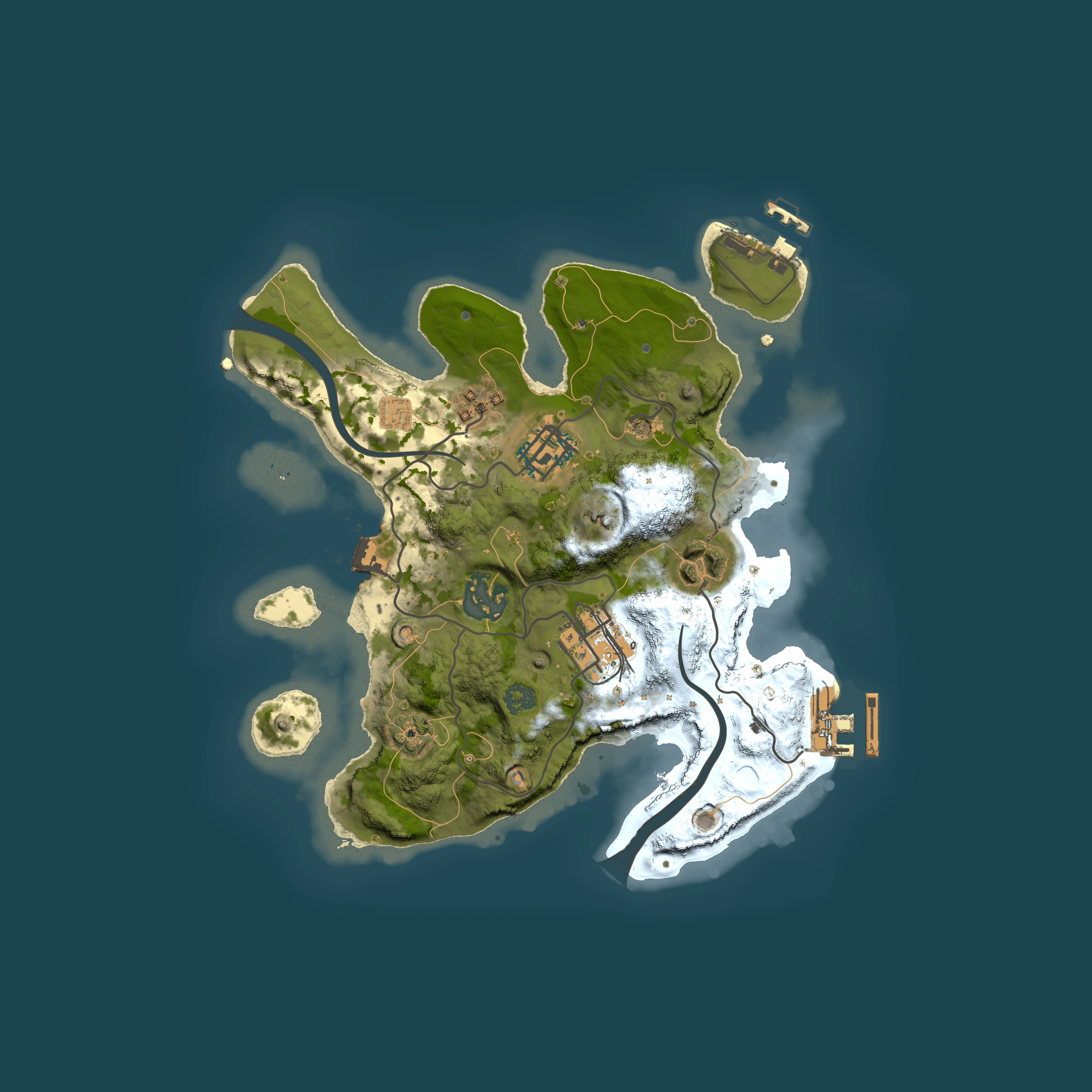 Full top-down render of Rust map seed 903525063, 2500x2500m