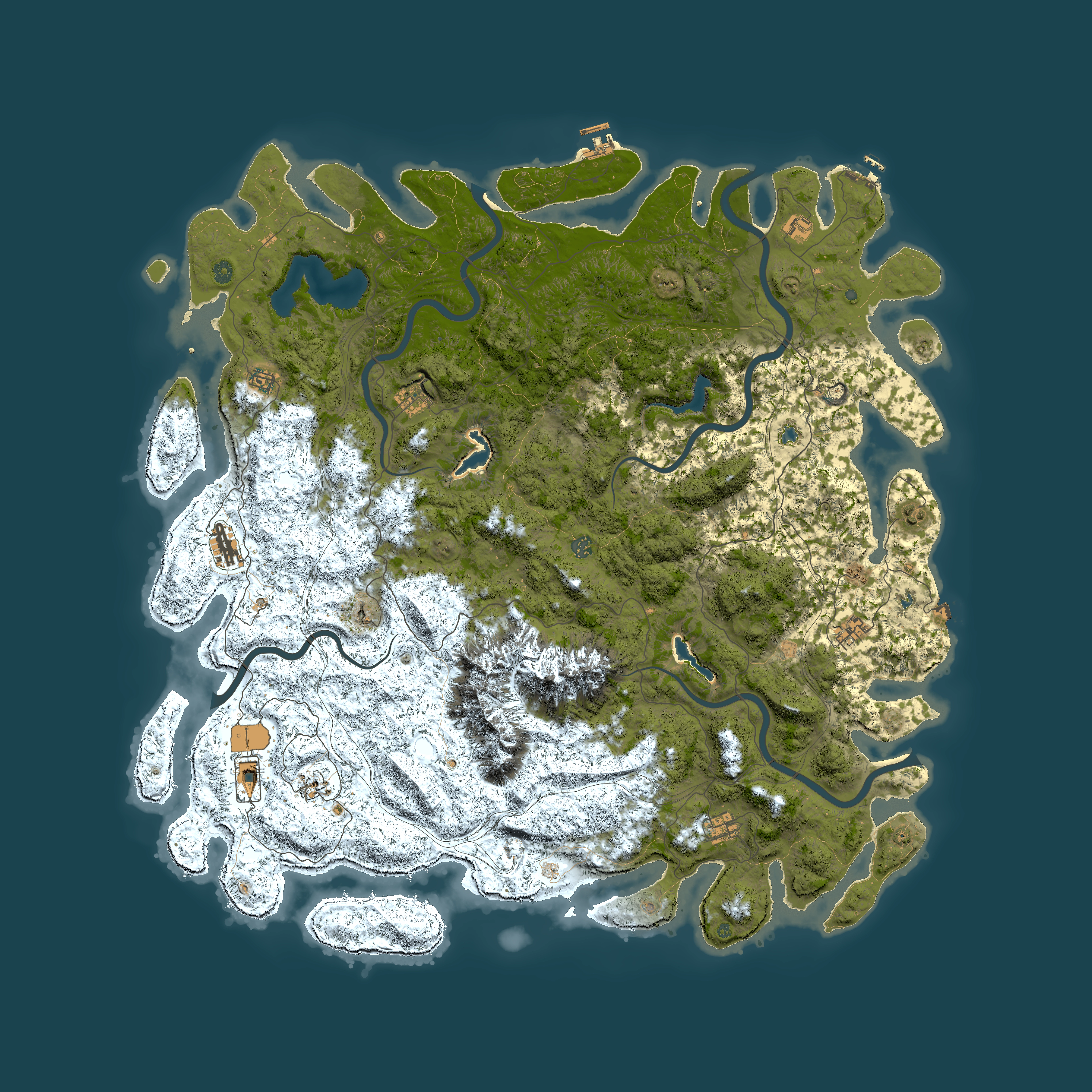 Full top-down render of Rust map seed 1327170029, 6000x6000m