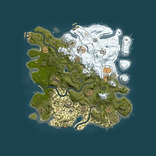 Rust map seed 184573569, 4000x4000m top-down preview