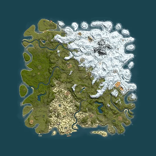 Rust map seed 340720416, 6000x6000m top-down preview