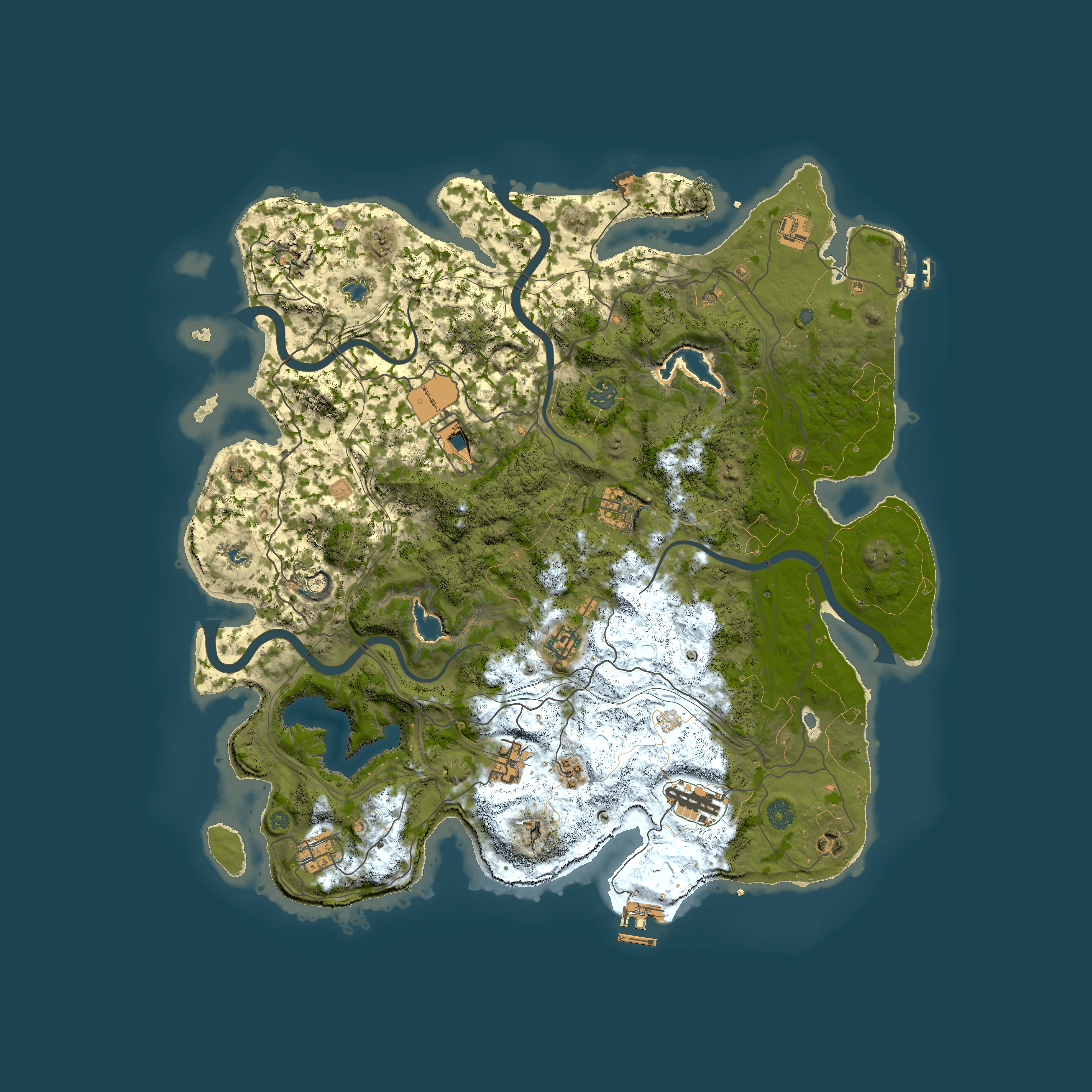 Full top-down render of Rust map seed 1504297298, 4500x4500m