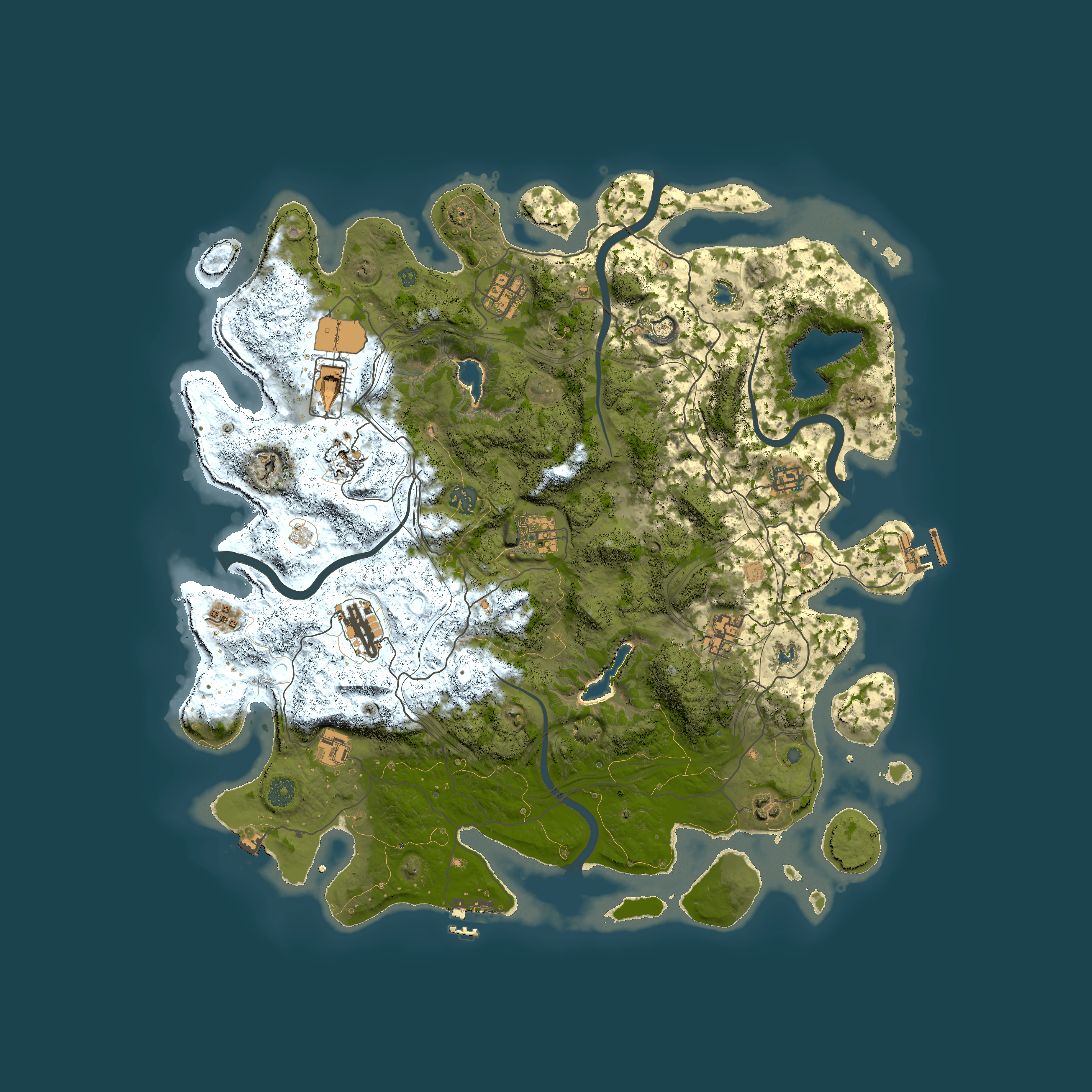 Full top-down render of Rust map seed 490956052, 4500x4500m