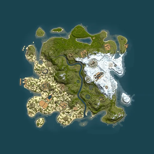 Rust map seed 659691685, 3500x3500m top-down preview