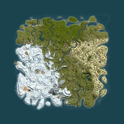 Rust map seed 988812371, 6000x6000m top-down preview