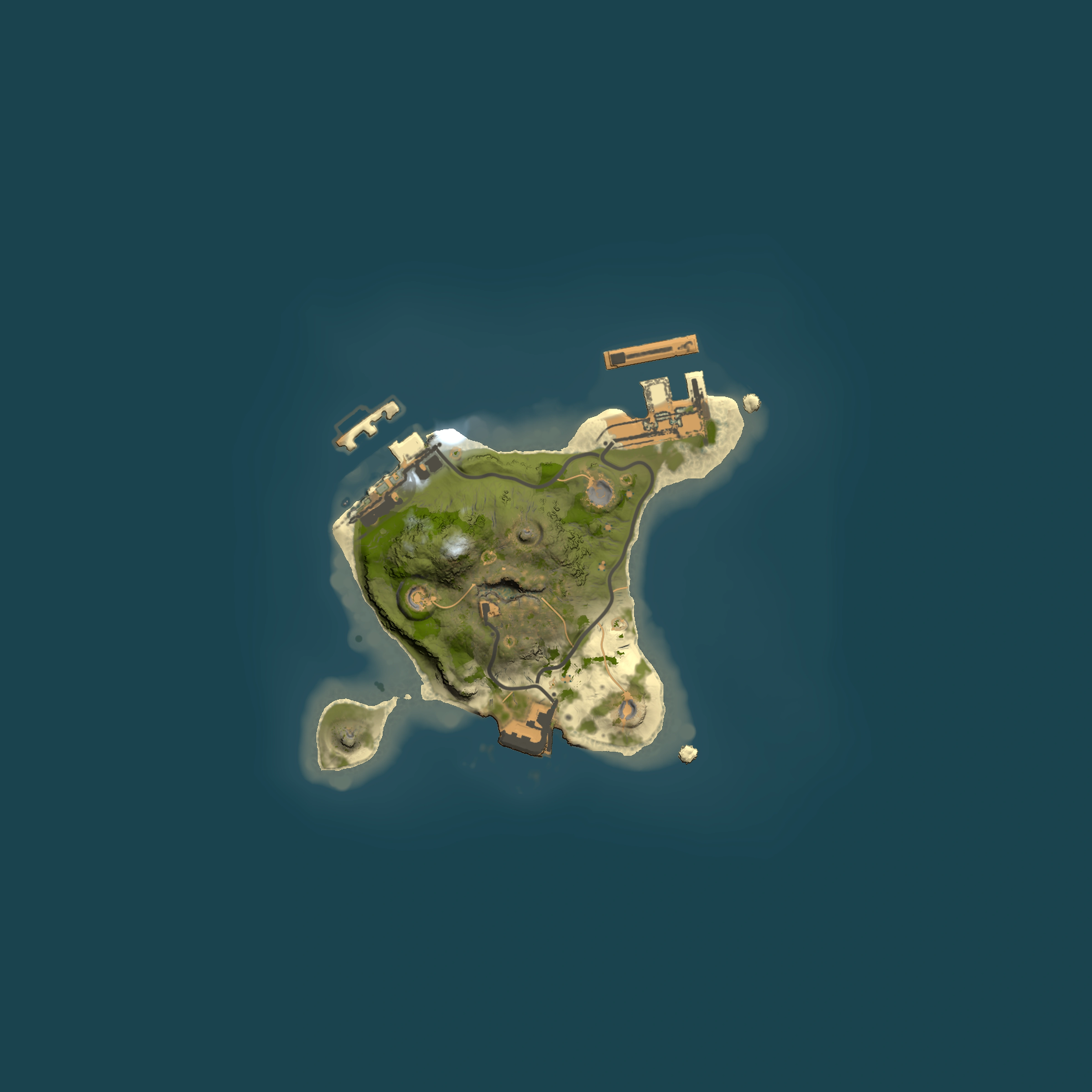 Full top-down render of Rust map seed 2095696451, 1500x1500m