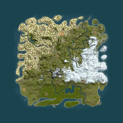 Rust map seed 1483987277, 6000x6000m top-down preview
