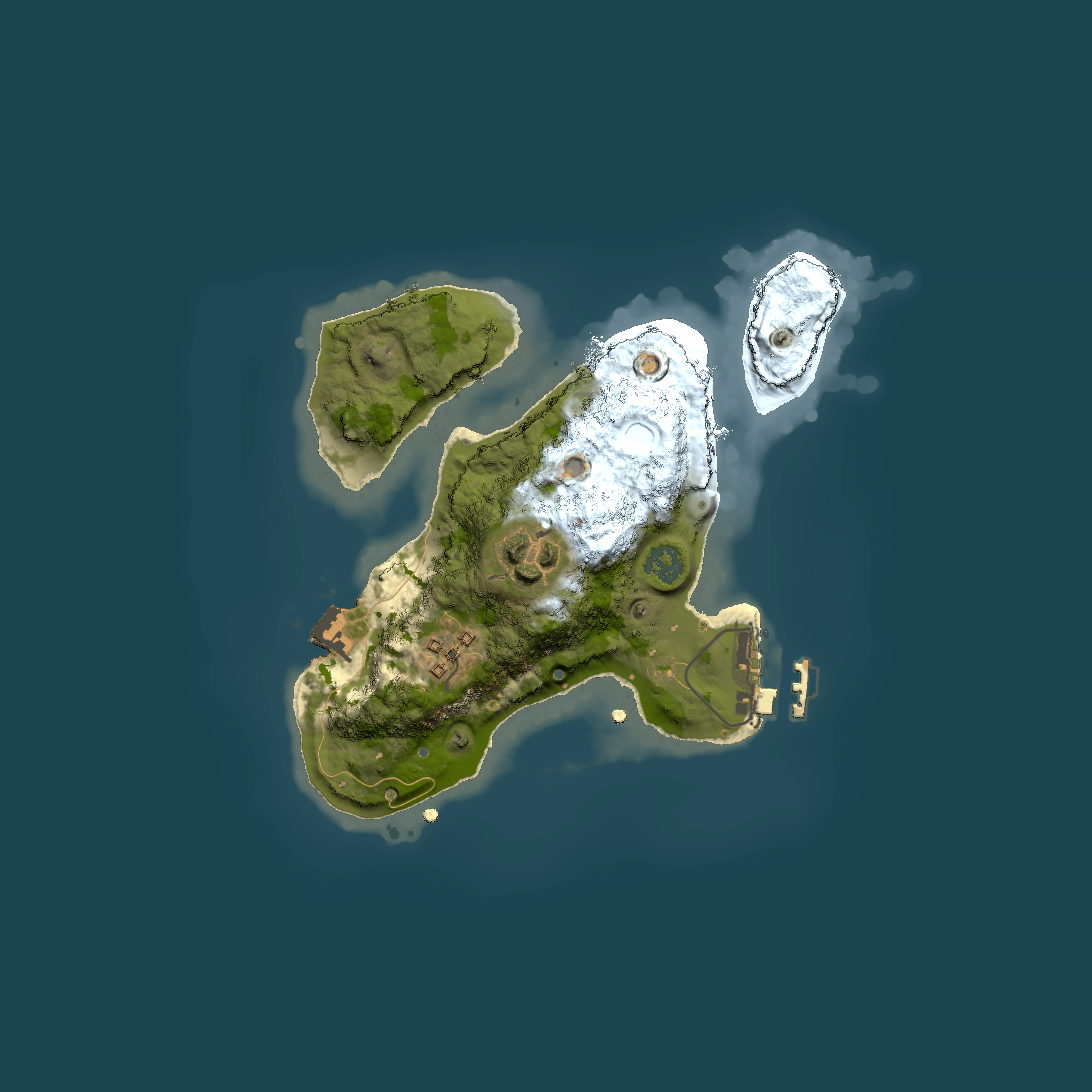 Full top-down render of Rust map seed 640110806, 2000x2000m