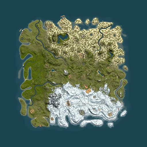 Rust map seed 285481340, 6000x6000m top-down preview
