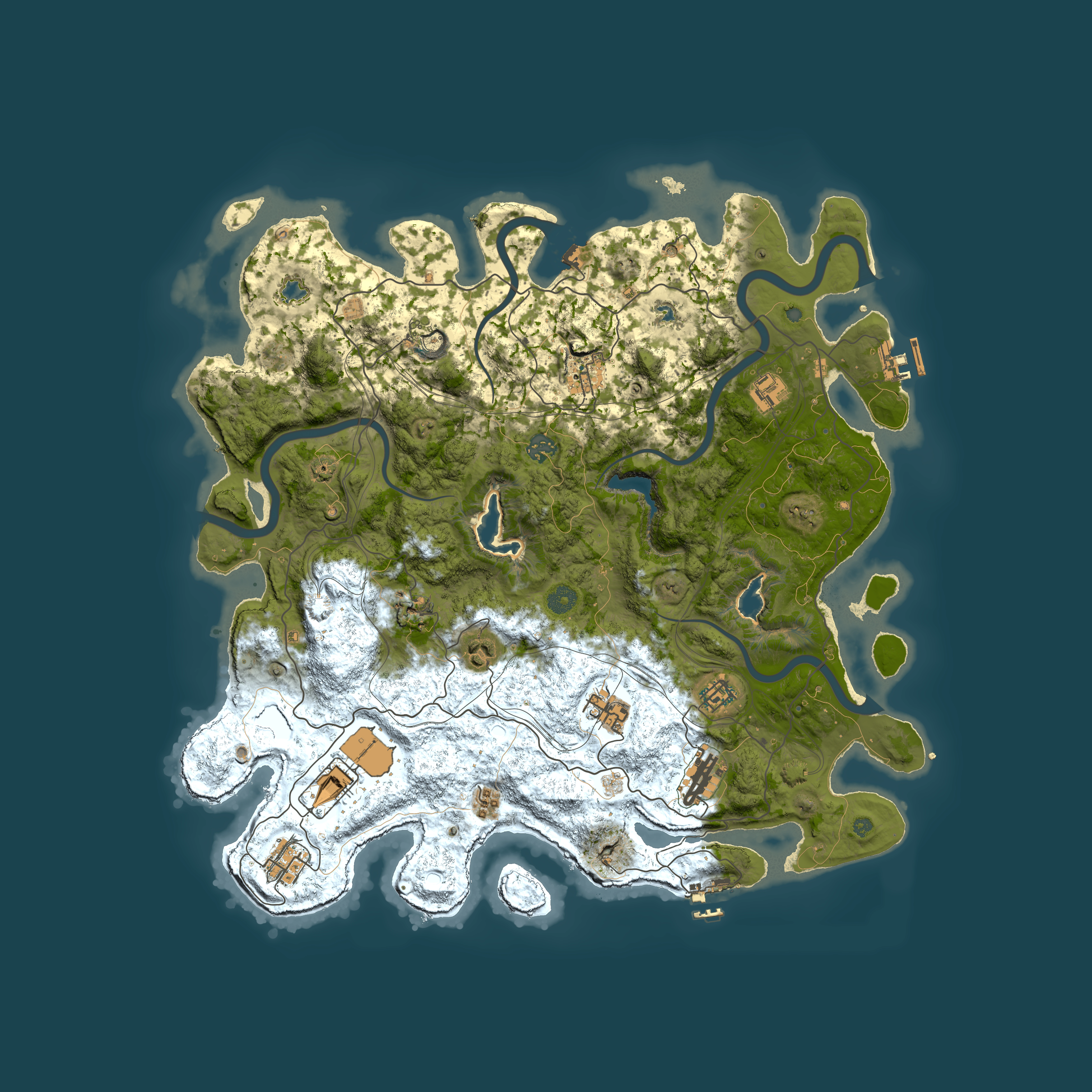 Full top-down render of Rust map seed 822136828, 4500x4500m