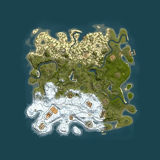 Rust map seed 822136828, 4500x4500m top-down preview