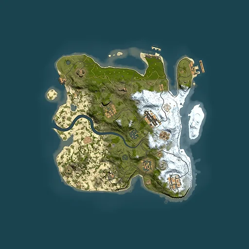 Rust map seed 1613912210, 3000x3000m top-down preview