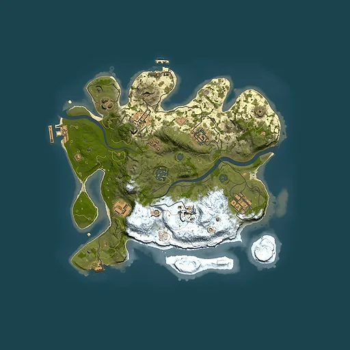 Rust map seed 1975591821, 3000x3000m top-down preview