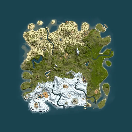 Rust map seed 84774352, 4500x4500m top-down preview