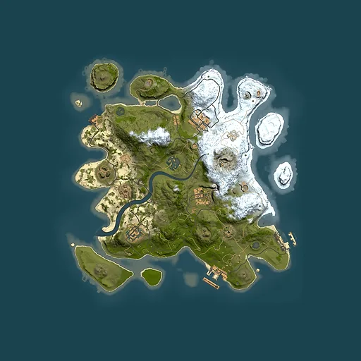 Rust map seed 201847100, 3000x3000m top-down preview