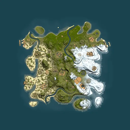 Rust map seed 2097624434, 3500x3500m top-down preview