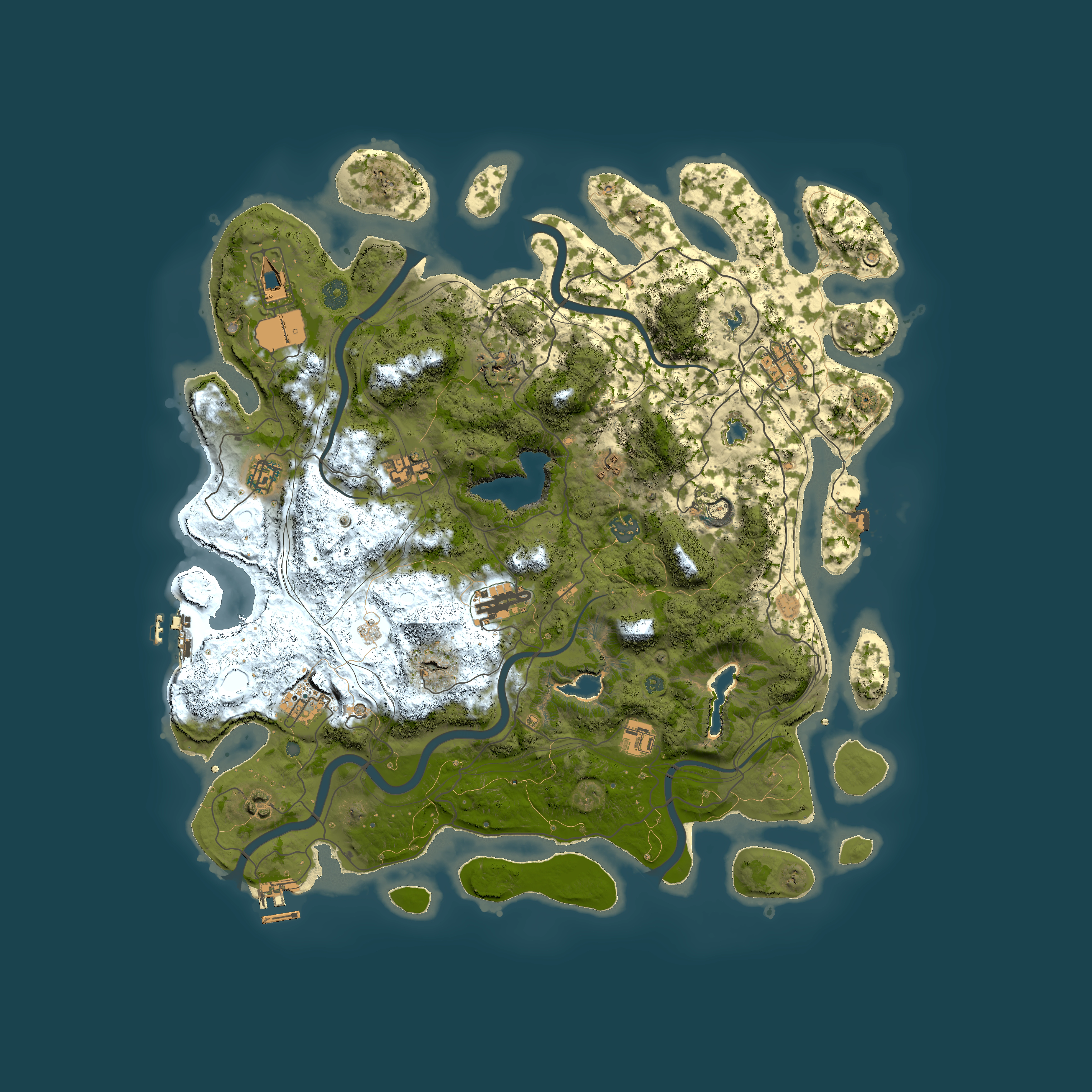 Full top-down render of Rust map seed 555939457, 4500x4500m