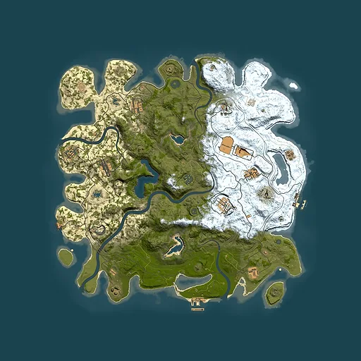 Rust map seed 1868618555, 4500x4500m top-down preview