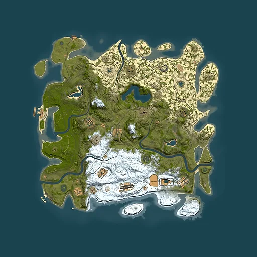 Rust map seed 620985139, 4500x4500m top-down preview