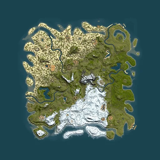 Rust map seed 1261942651, 5500x5500m top-down preview