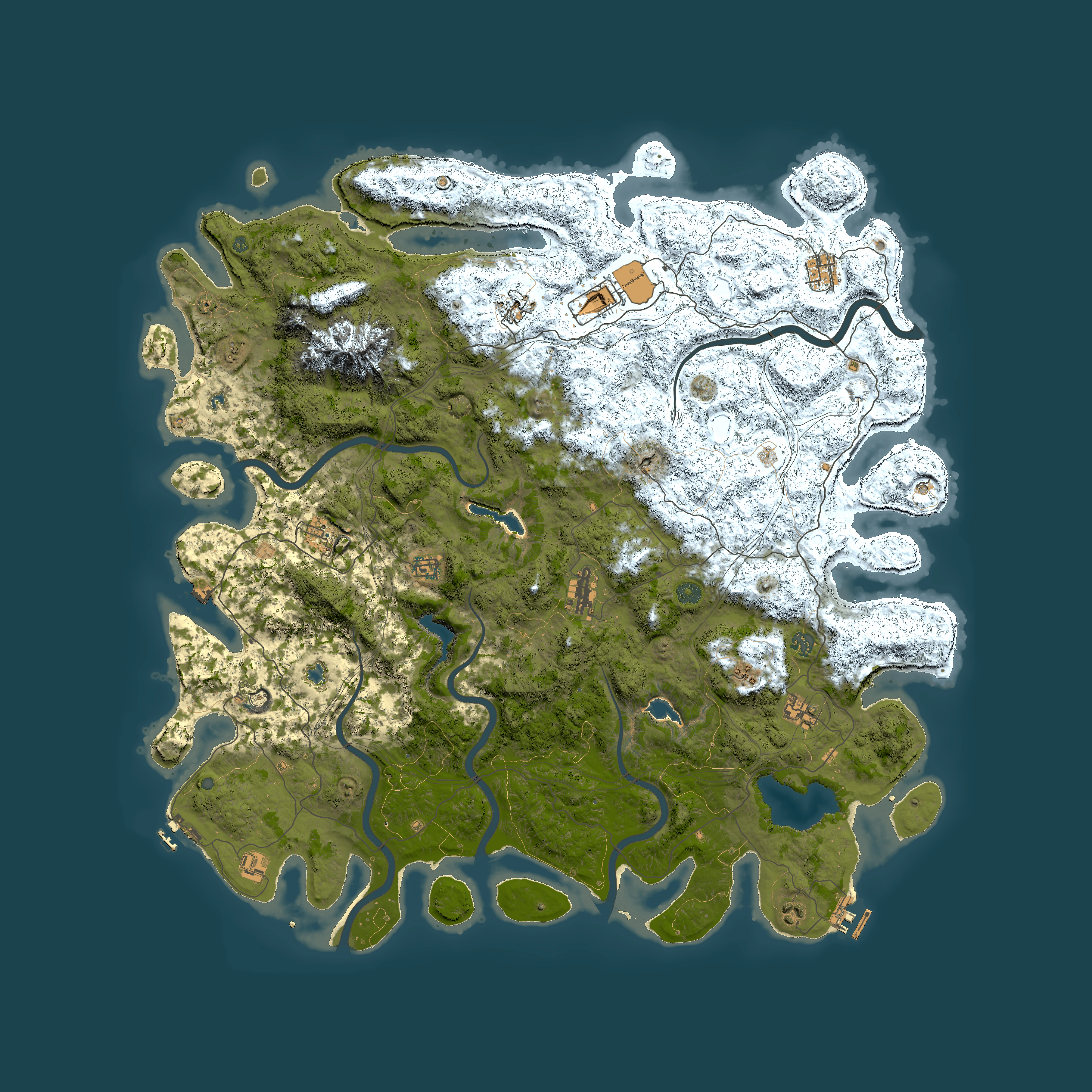 Full top-down render of Rust map seed 1568264755, 5500x5500m