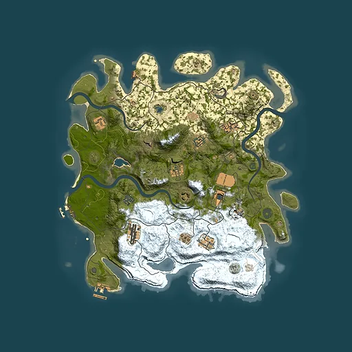 Rust map seed 111370239, 4000x4000m top-down preview