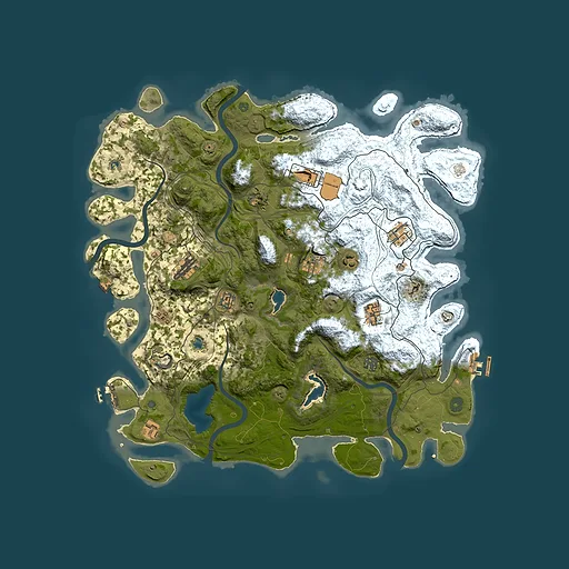 Rust map seed 906055739, 4500x4500m top-down preview