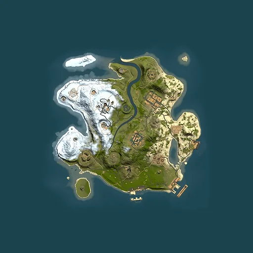Rust map seed 137720625, 2500x2500m top-down preview