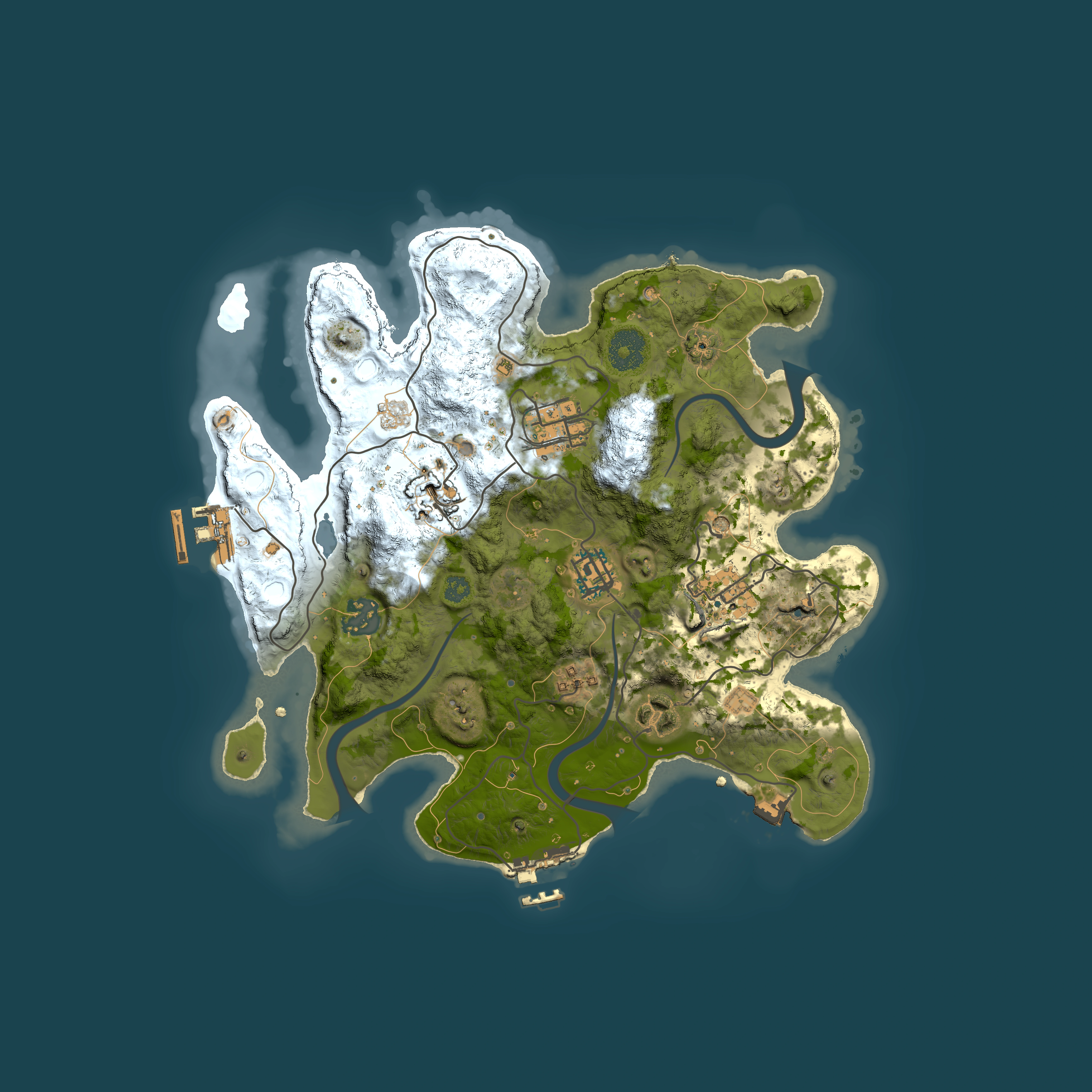 Full top-down render of Rust map seed 1552227202, 3000x3000m