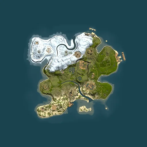 Rust map seed 2069294651, 2500x2500m top-down preview