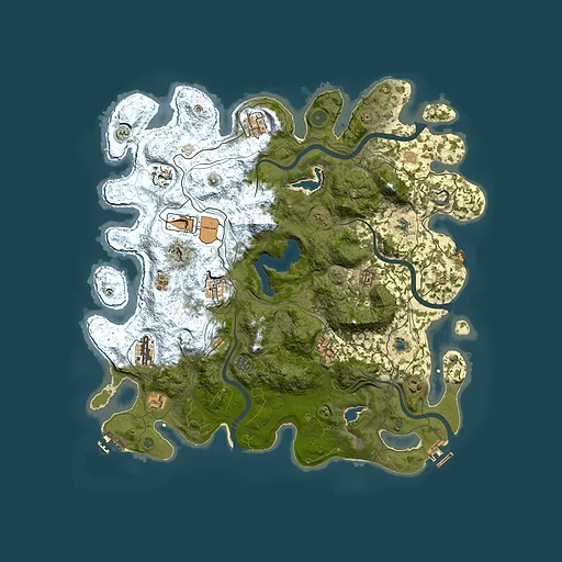 Rust map seed 662728896, 4500x4500m top-down preview
