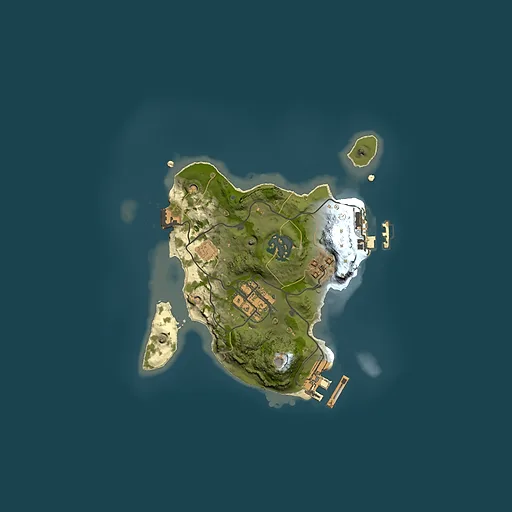 Rust map seed 1247945008, 2000x2000m top-down preview