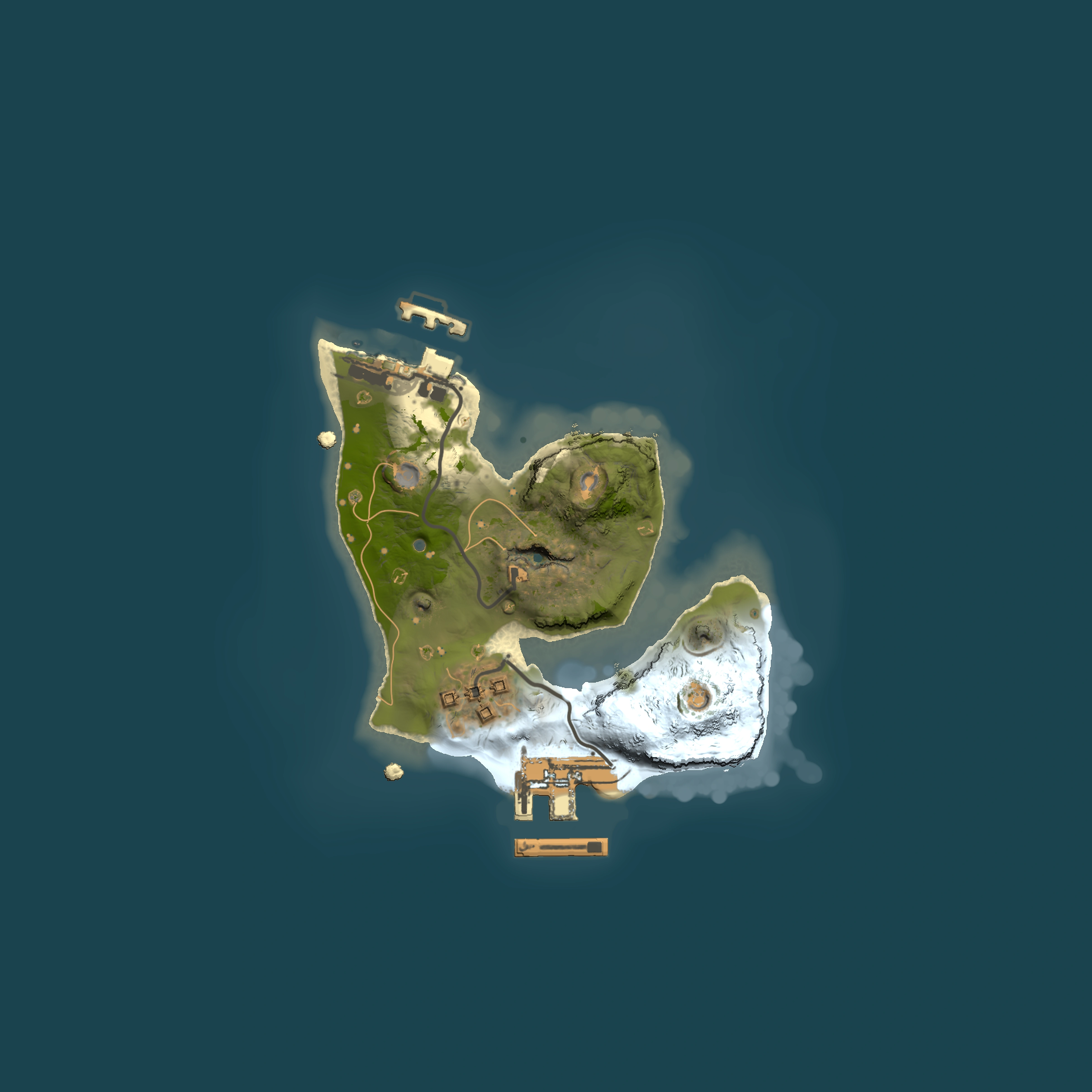 Full top-down render of Rust map seed 139625382, 1500x1500m