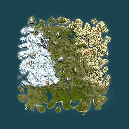 Rust map seed 700656280, 5500x5500m top-down preview
