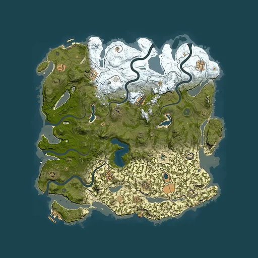 Rust map seed 284640923, 4500x4500m top-down preview