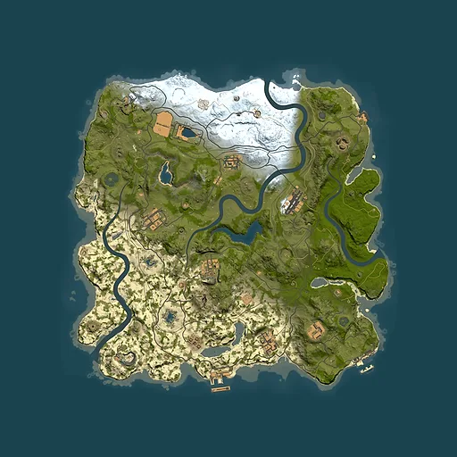 Rust map seed 1514016153, 3750x3750m top-down preview