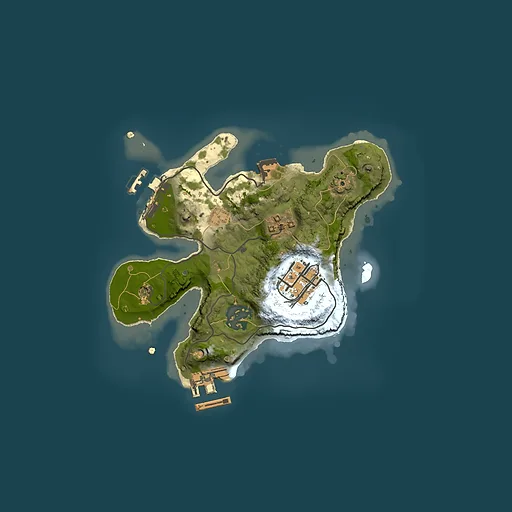 Rust map seed 871116054, 2000x2000m top-down preview