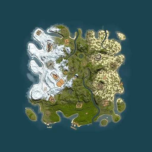 Rust map seed 1337, 3800x3800m top-down preview