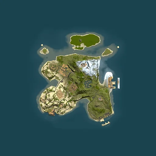 Rust map seed 50328126, 2000x2000m top-down preview