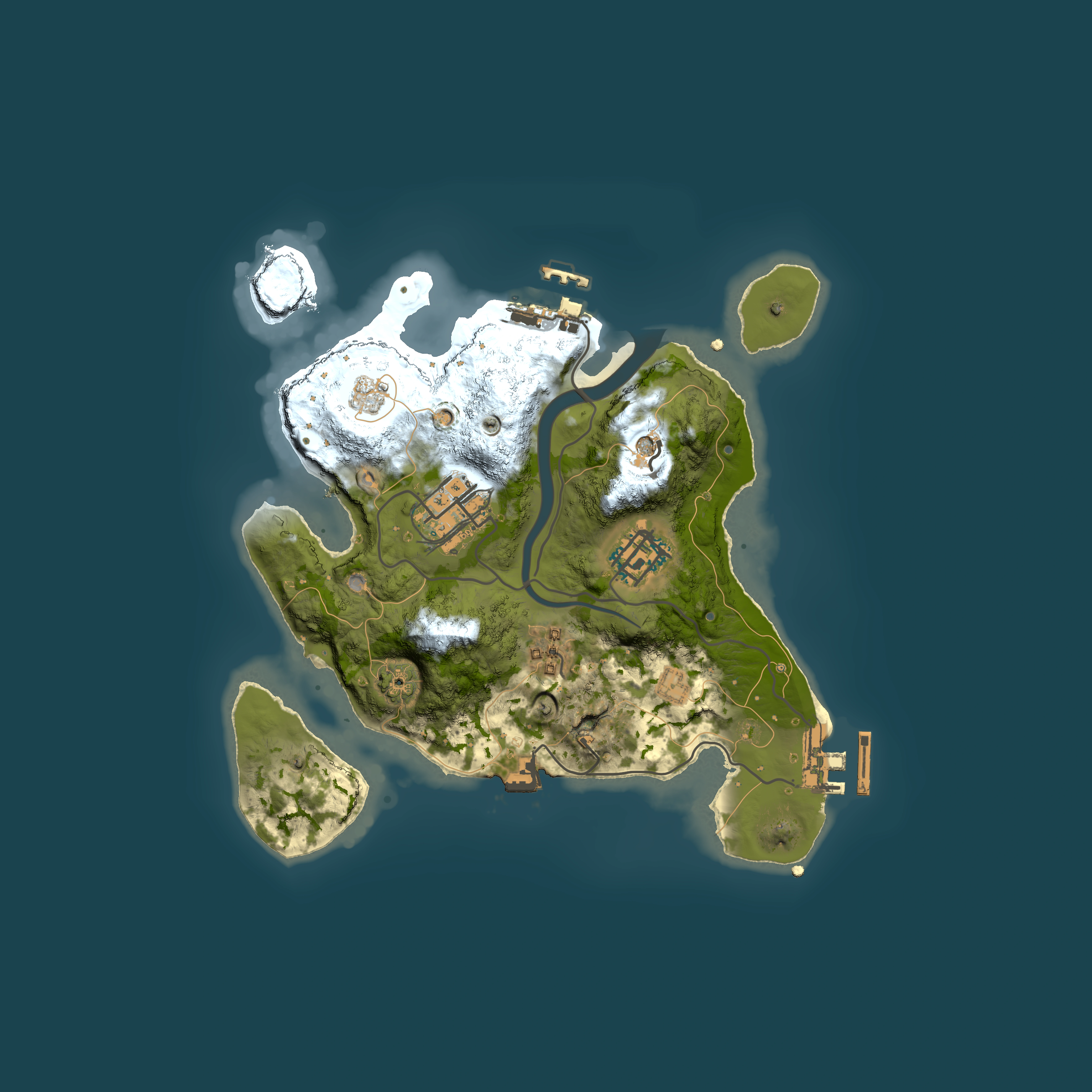 Full top-down render of Rust map seed 758868588, 2500x2500m