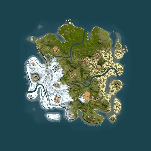 Rust map seed 405890779, 3500x3500m top-down preview