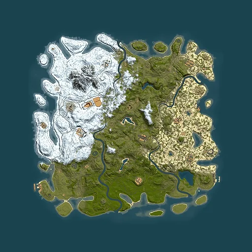 Rust map seed 1048429403, 5500x5500m top-down preview