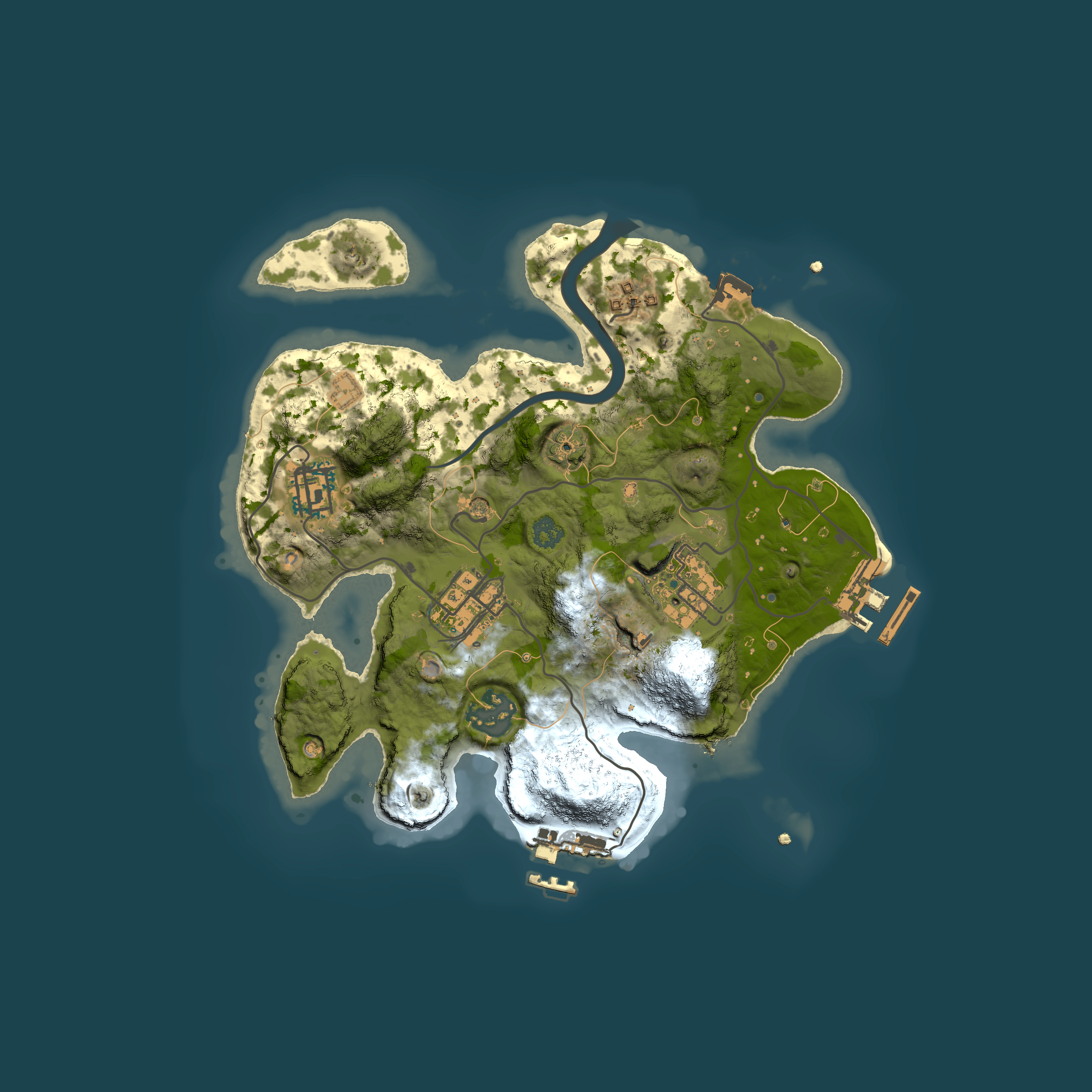 Full top-down render of Rust map seed 1976679032, 2500x2500m