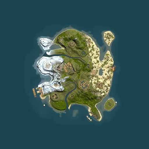 Rust map seed 334586679, 2500x2500m top-down preview