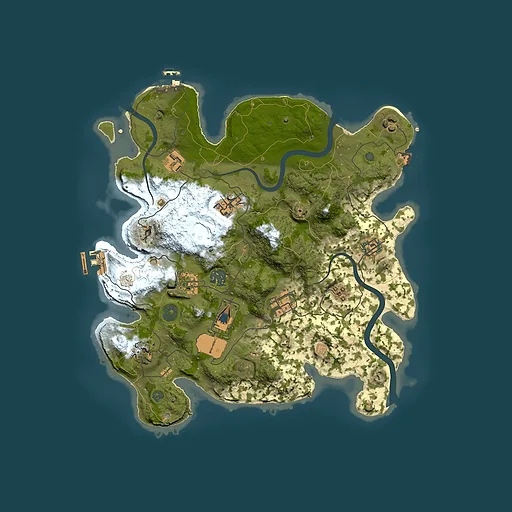 Rust map seed 1609811128, 3500x3500m top-down preview