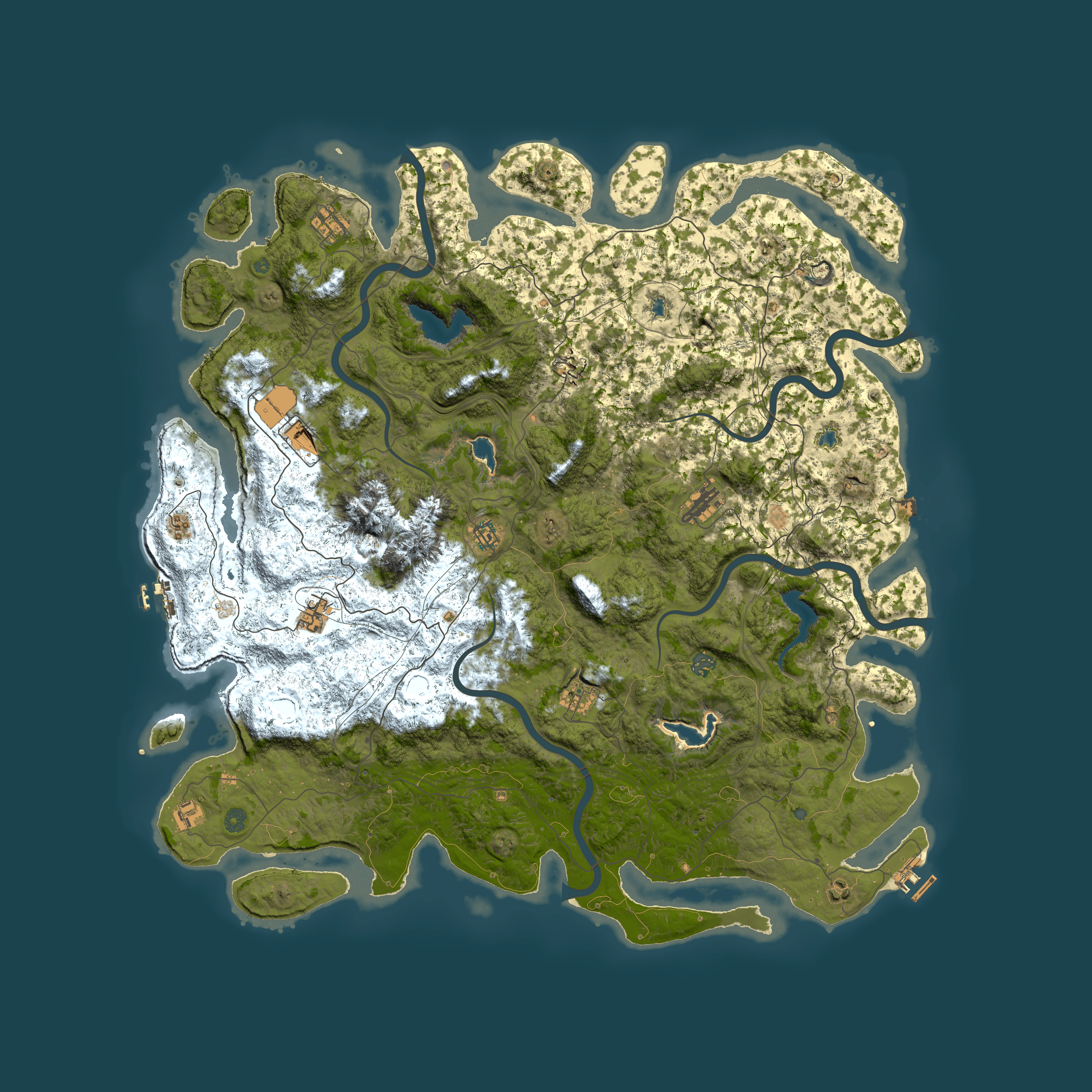 Full top-down render of Rust map seed 858515905, 5500x5500m